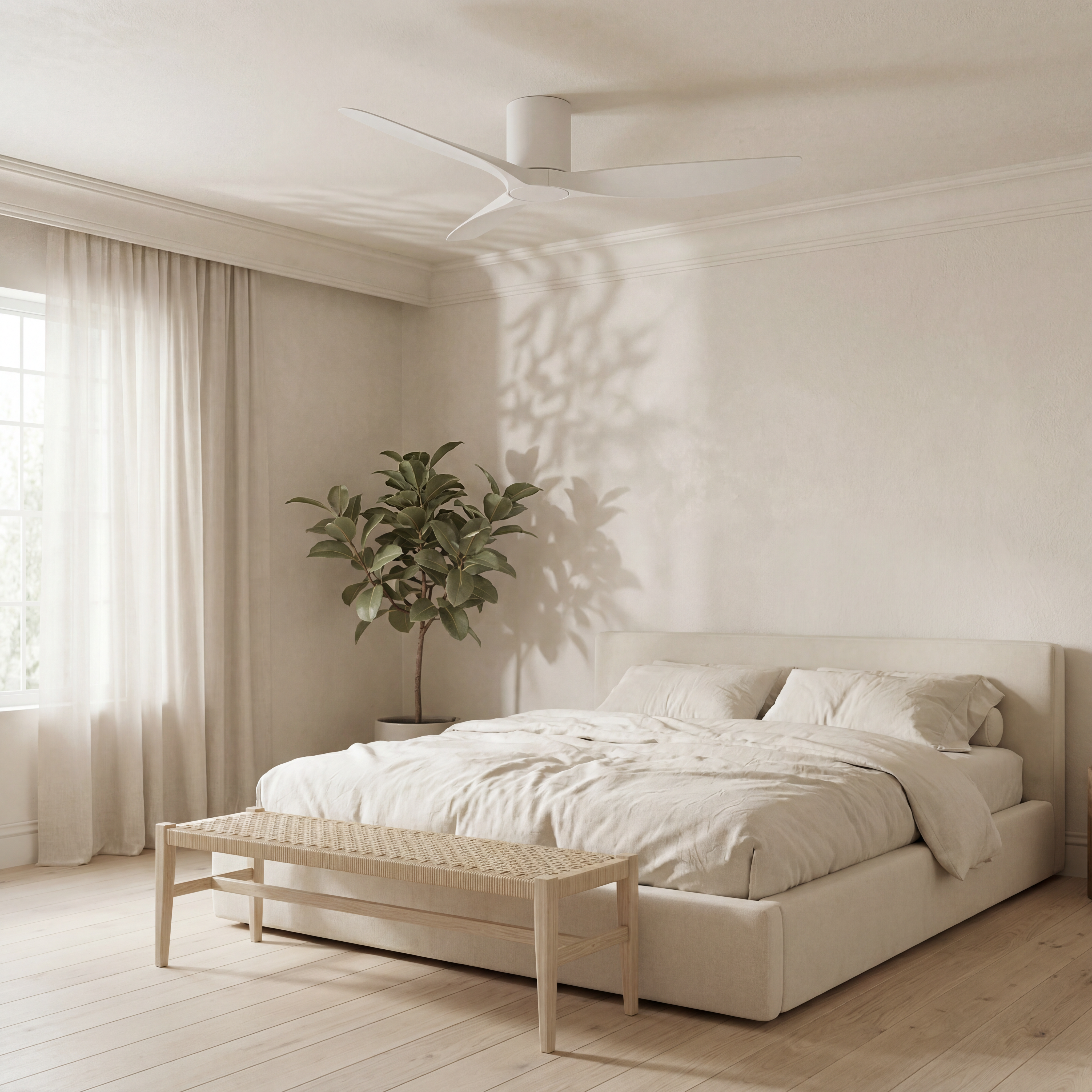 Golfet Ventilateur de Plafond 132 cm (10–20 m²) – 3 Pales en ABS