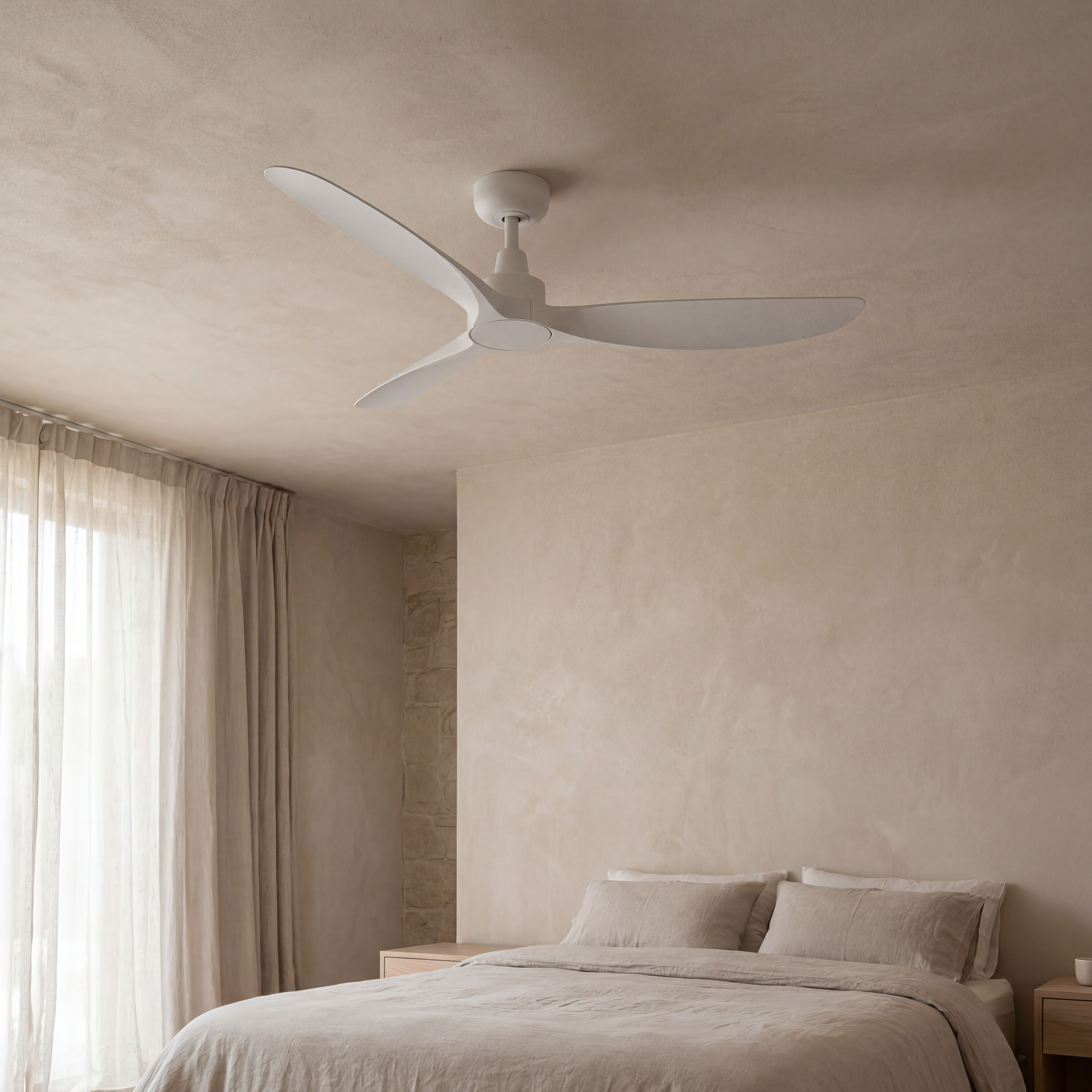 Marea Ventilateur de Plafond 132 cm (10–25 m²) – 3 Pales en ABS