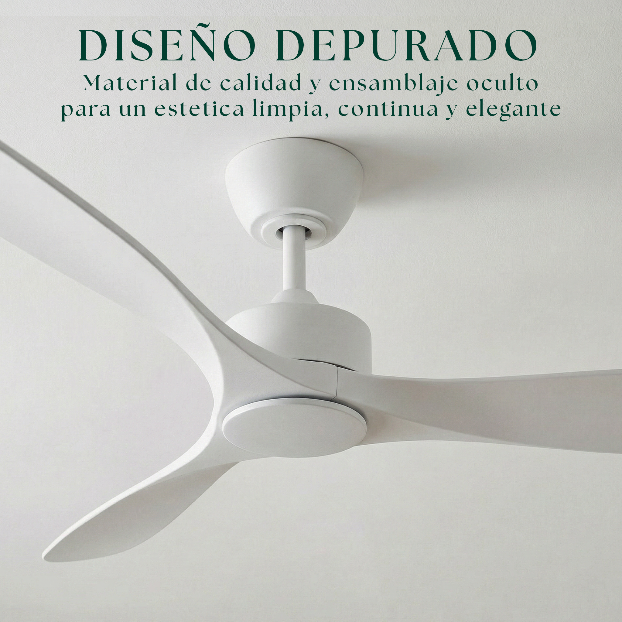 Boreal Ventilateur de plafond 132 cm (10–25 m²) – 3 pales en ABS