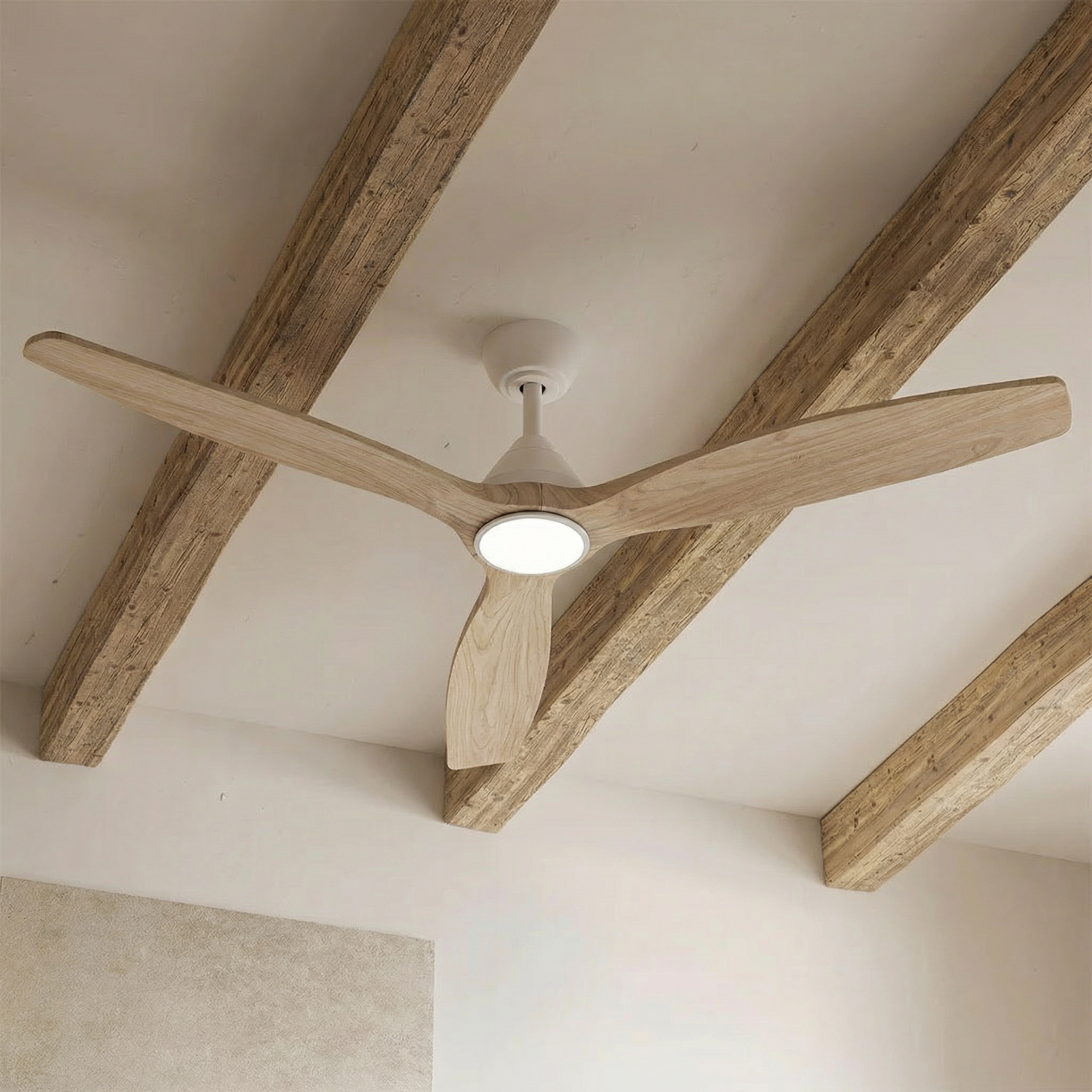 Dolomiti Ventilateur de Plafond en Bois (132 cm / 112 cm)