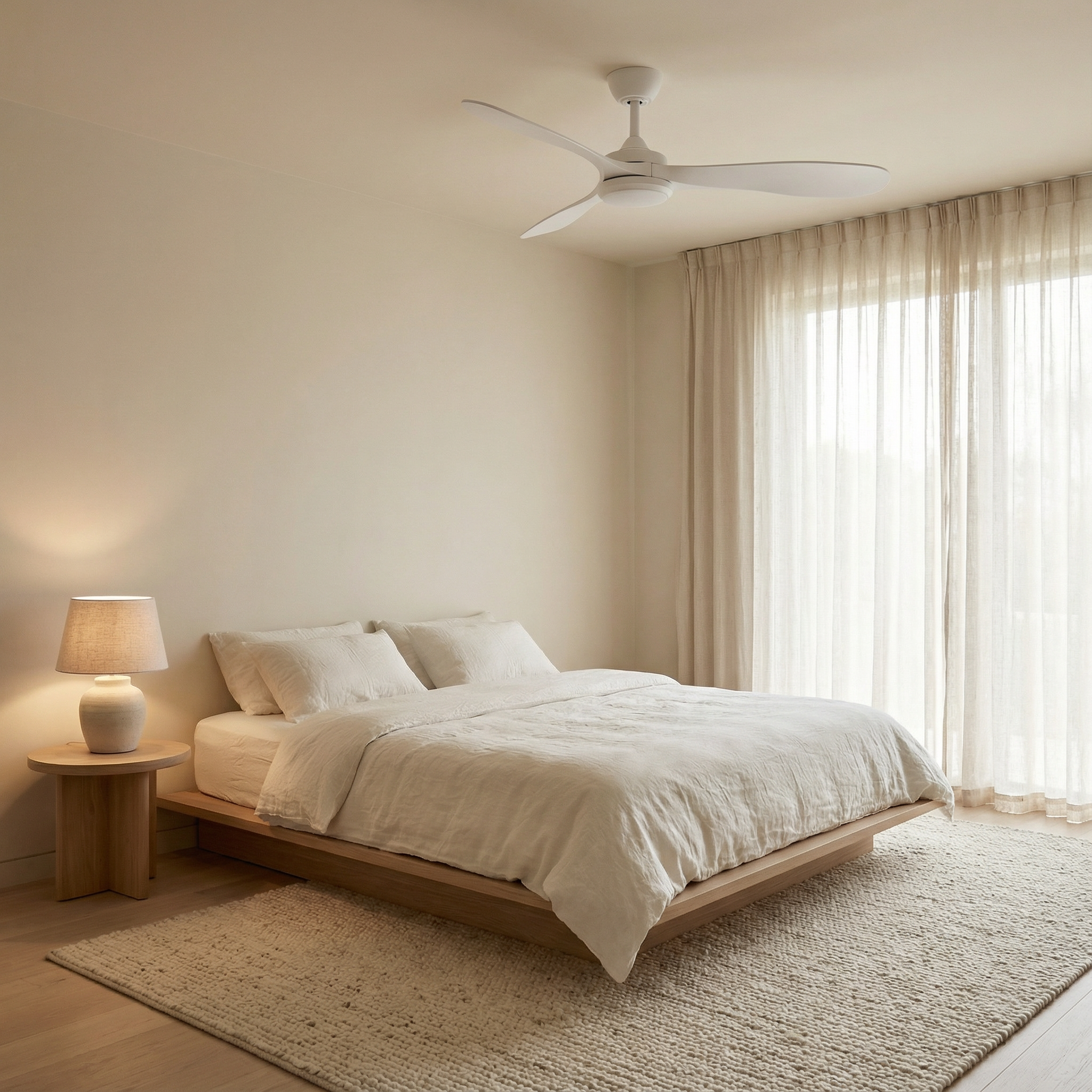 Boreal Ventilateur de plafond 132 cm (10–25 m²) – 3 pales en ABS