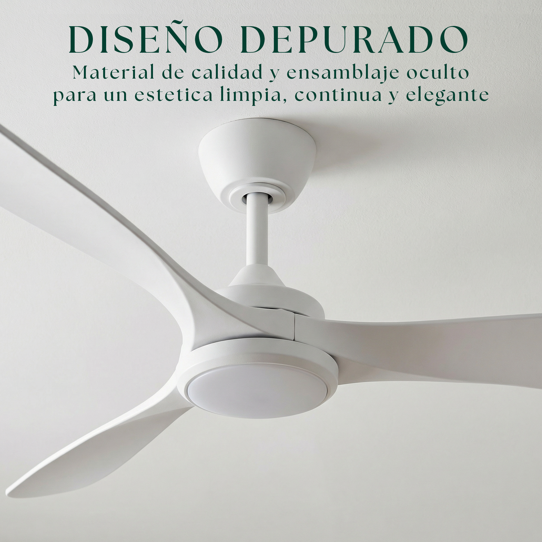 Boreal Ventilateur de plafond 132 cm (10–25 m²) – 3 pales en ABS