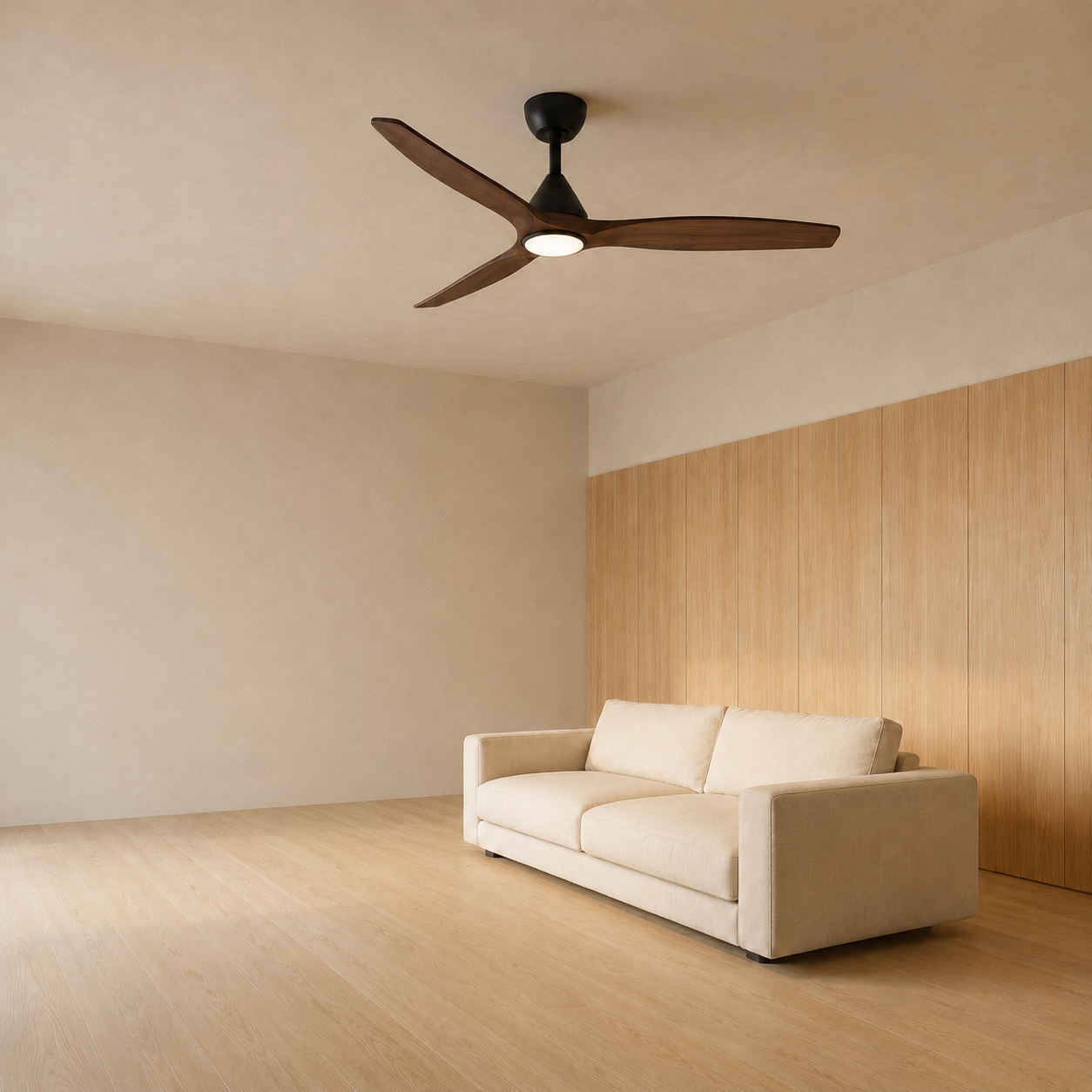 Dolomiti Ventilateur de Plafond en Bois (132 cm / 112 cm)