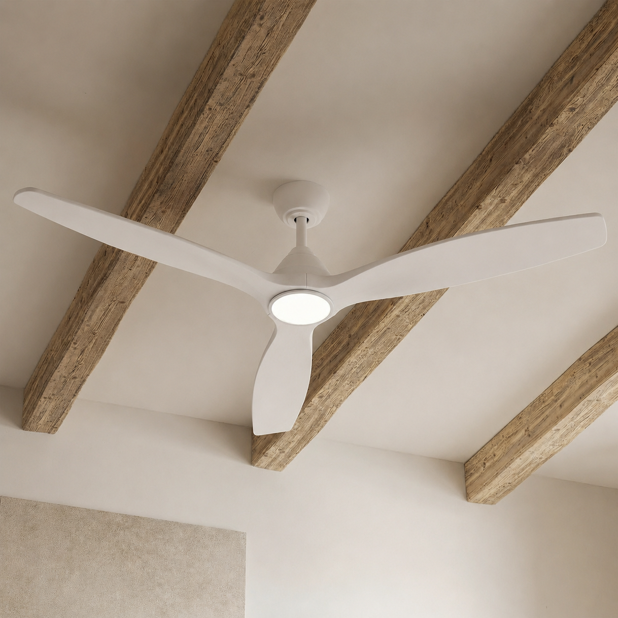 Dolomiti Ventilateur de Plafond en Bois (132 cm / 112 cm)
