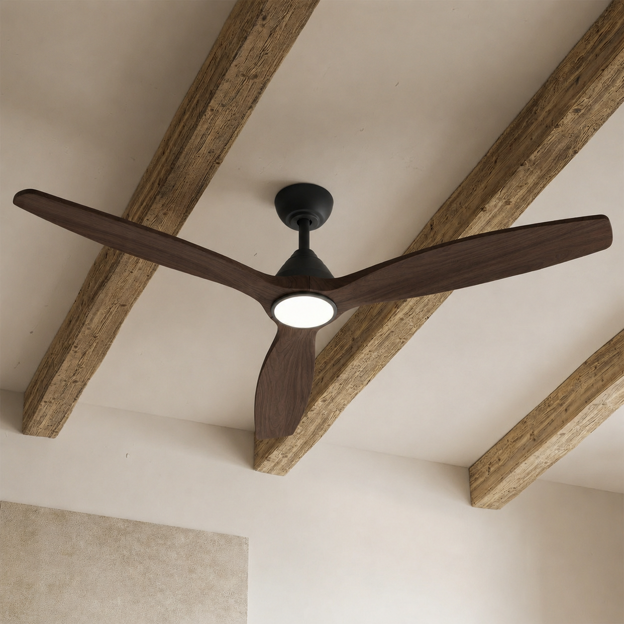 Dolomiti Ventilateur de Plafond en Bois (132 cm / 112 cm)