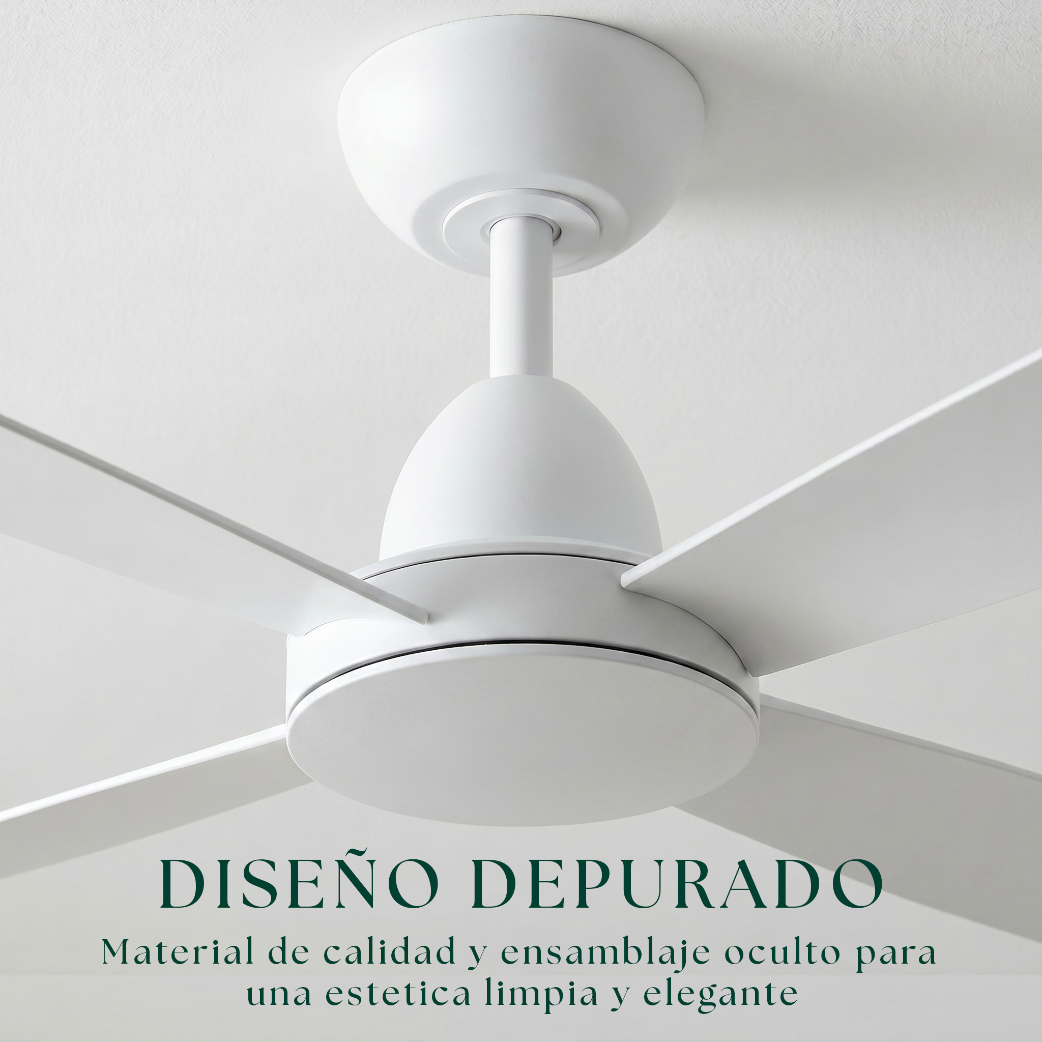 Saona Ventilateur de Plafond 122 cm (7–20 m²) – 4 Pales en ABS