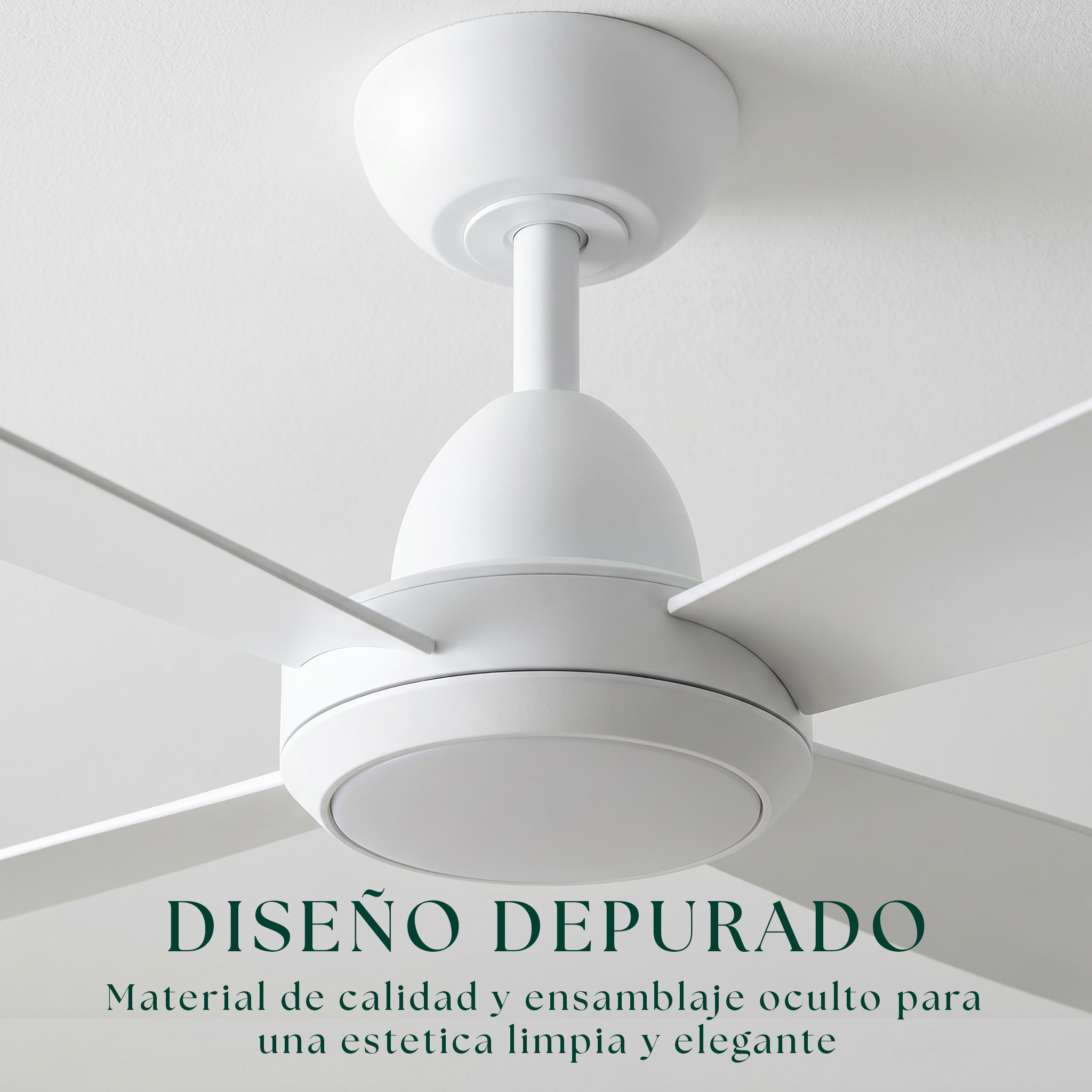 Saona Ventilateur de Plafond 122 cm (7–20 m²) – 4 Pales en ABS