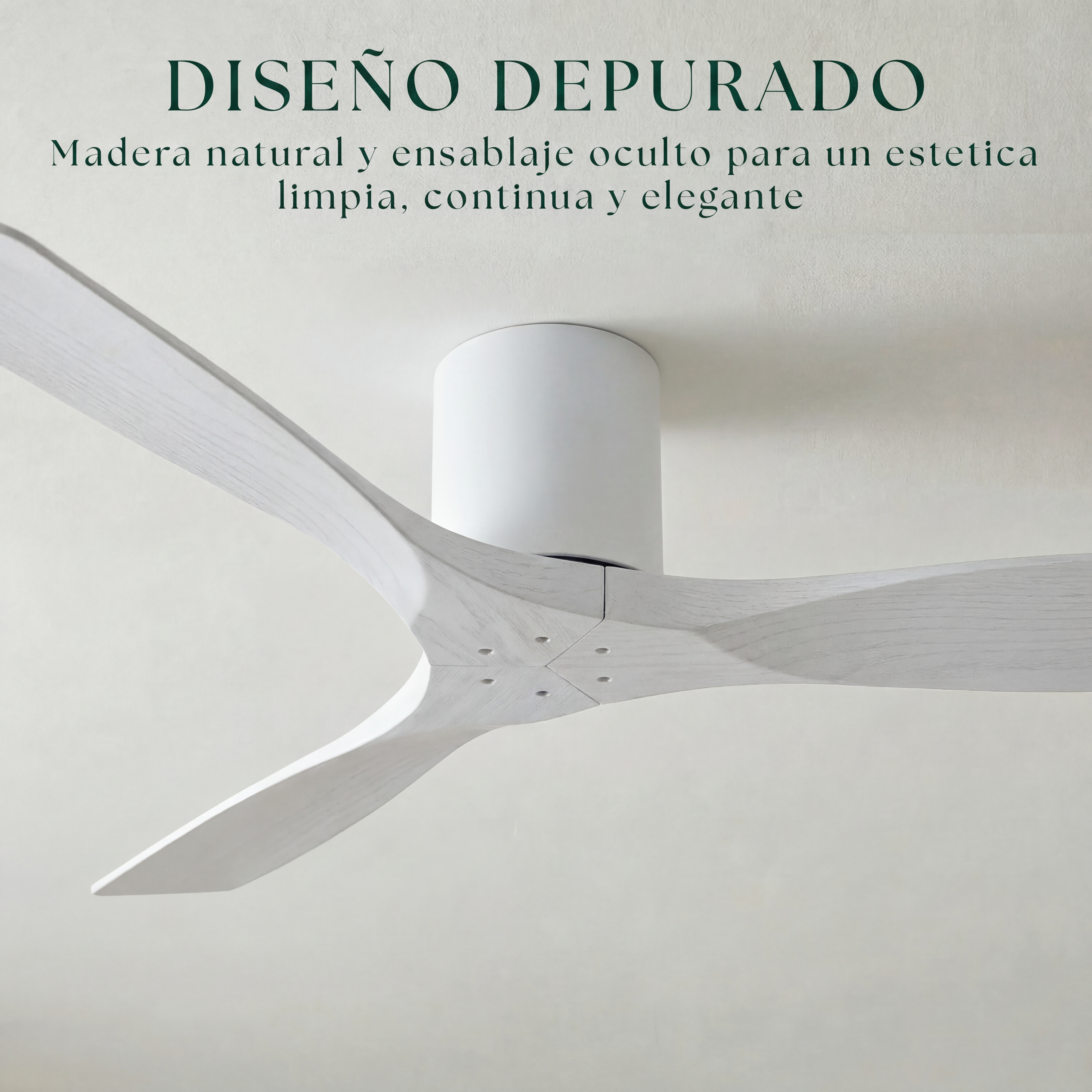 Étoile Ventilateur de plafond en bois (132 cm / 112 cm)