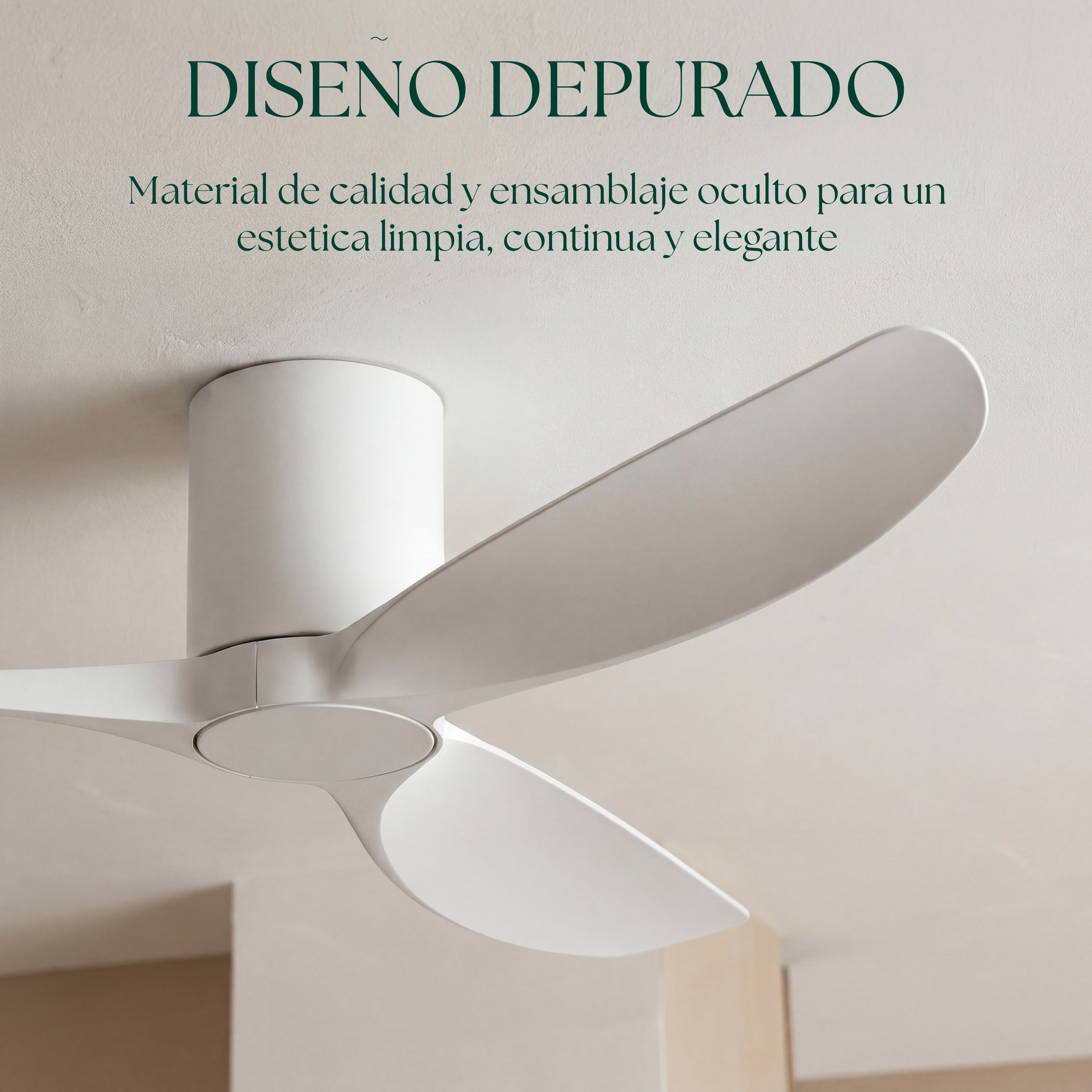 Golfet Ventilateur de Plafond 132 cm (10–20 m²) – 3 Pales en ABS