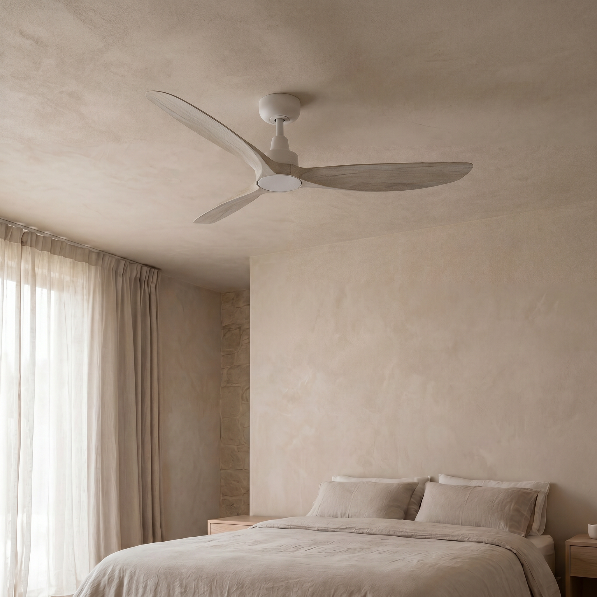 Marea Ventilateur de Plafond 132 cm (10–25 m²) – 3 Pales en ABS