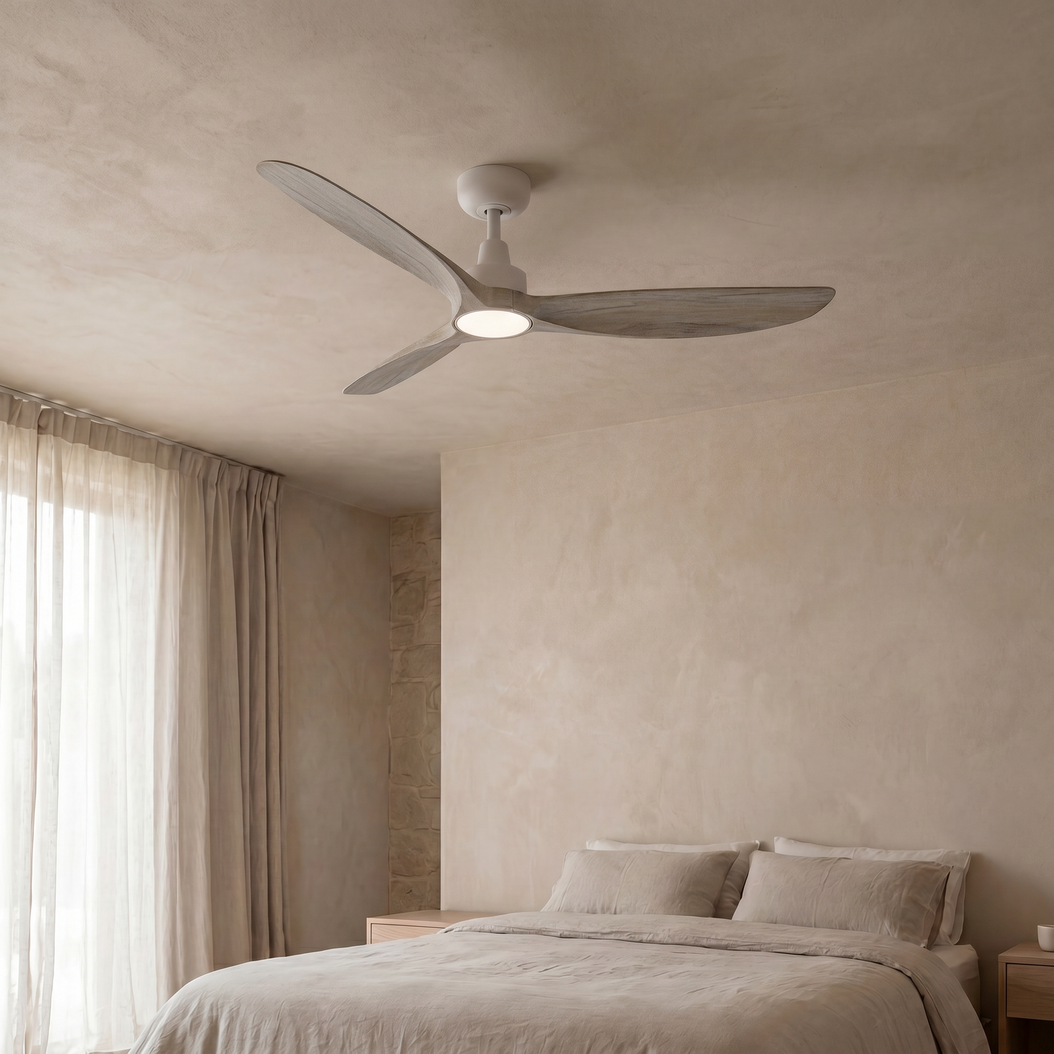 Marea Ventilateur de Plafond 132 cm (10–25 m²) – 3 Pales en ABS