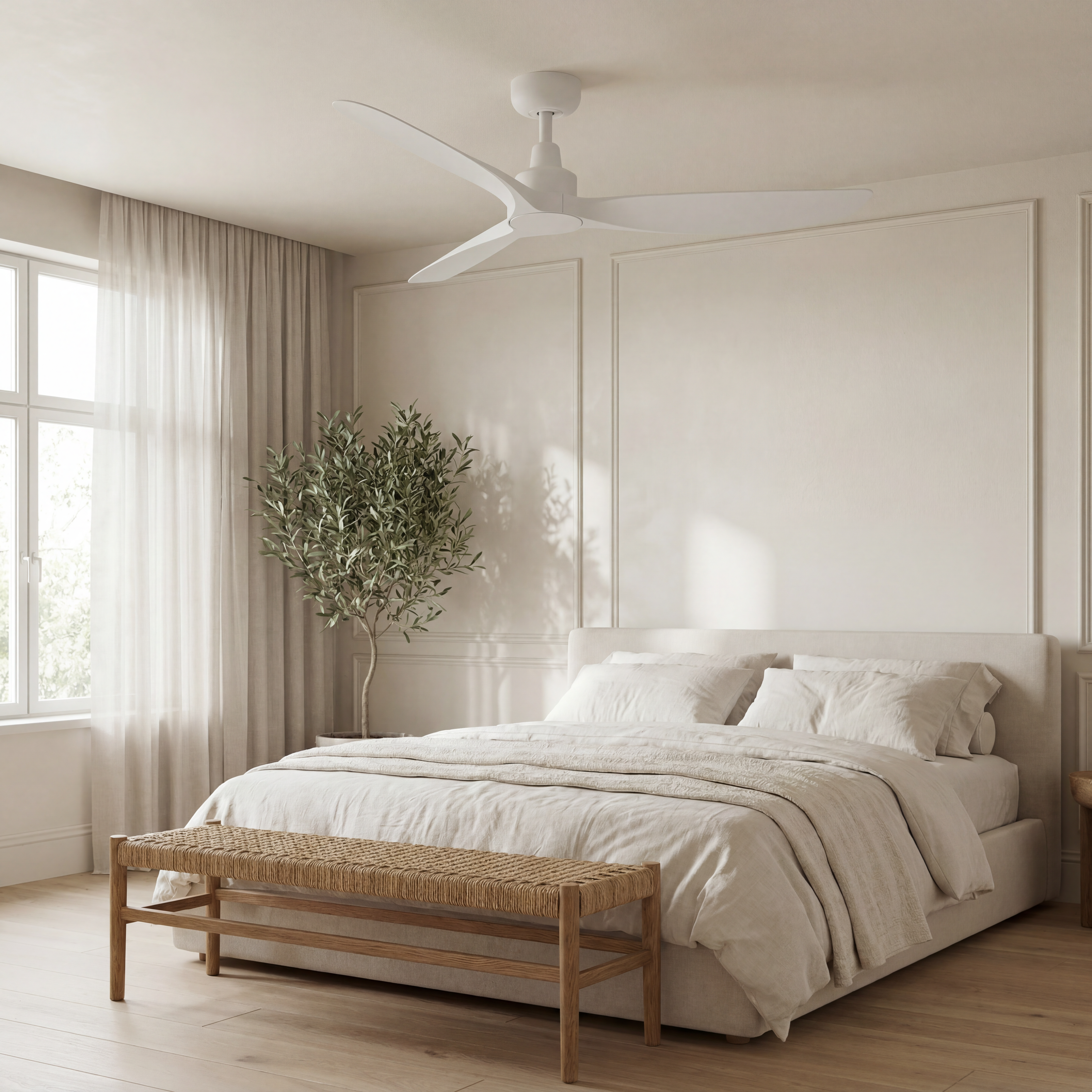 Marea Ventilateur de Plafond 132 cm (10–25 m²) – 3 Pales en ABS
